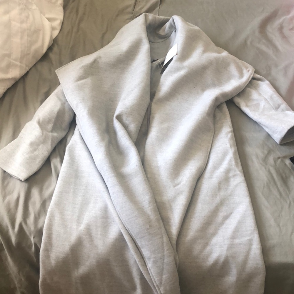 Gray pea coat